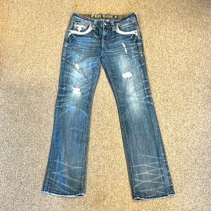 Mens Rock Revival Jeans Clenny Bootcut 32